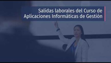 ¿Buscas conocer dónde puedes conseguir un puesto de trabajo y cuál es el salario que devengarás al graduarte del Curso de Aplicaciones Informáticas de Gestión a Distancia? Aquí encontrarás la información