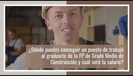 Encuentra aquí las salidas profesionales y el sueldo de un graduado en la Formación de Construcción: